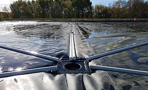 Pipe Weights on Cover